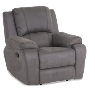 China Mall Johannesburg Online Furniture Liquidation Warehouse Wholesale Grey Suede 1 Seater Motorist Recliner Couch Sofa
