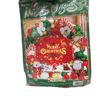 _Merry Christmas Red Gold White Green Latex Confetti Party Balloons