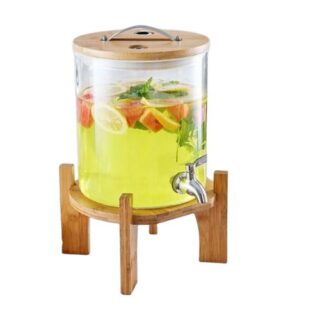 Semmi Fashion Stores Johannesburg Glass Juice Decanter with Bamboo Lid