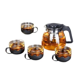 Semmi Fashion Storess Johannesburg Glass Tea Pot Set With 6 Glass Mugs Set 170