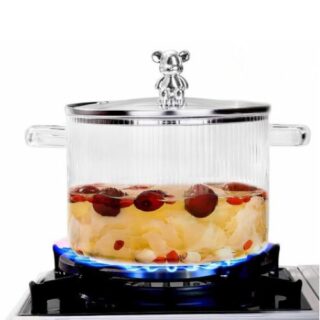 Glass Borosilicate Pot