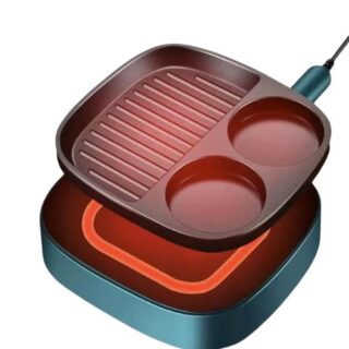 Non-Stick & Smokeless Electric Frying Pan