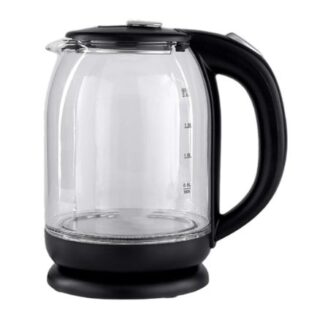 1.8L Temperature Control Cordless Glass Kettle with LED Light