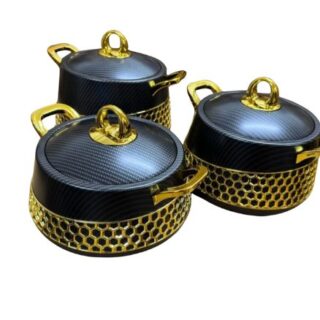 3pcs Luxurious Food Warmer Insulated Hotpots