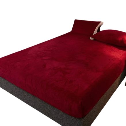 3Pieces Velvet Fitted Sheet Set - Image 4